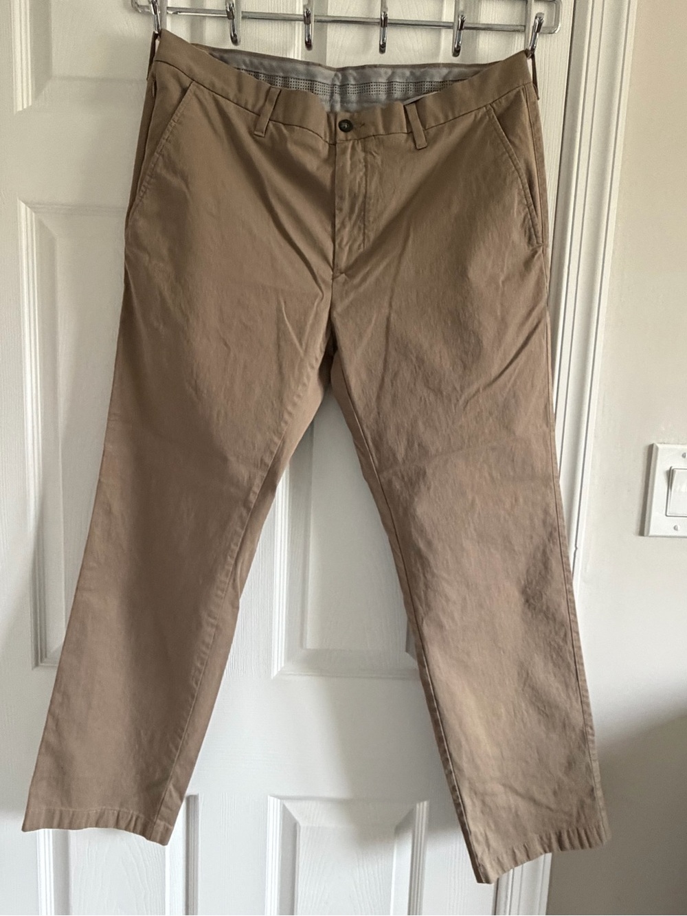 Cole Haan Men's Tan Straight Chino Pants